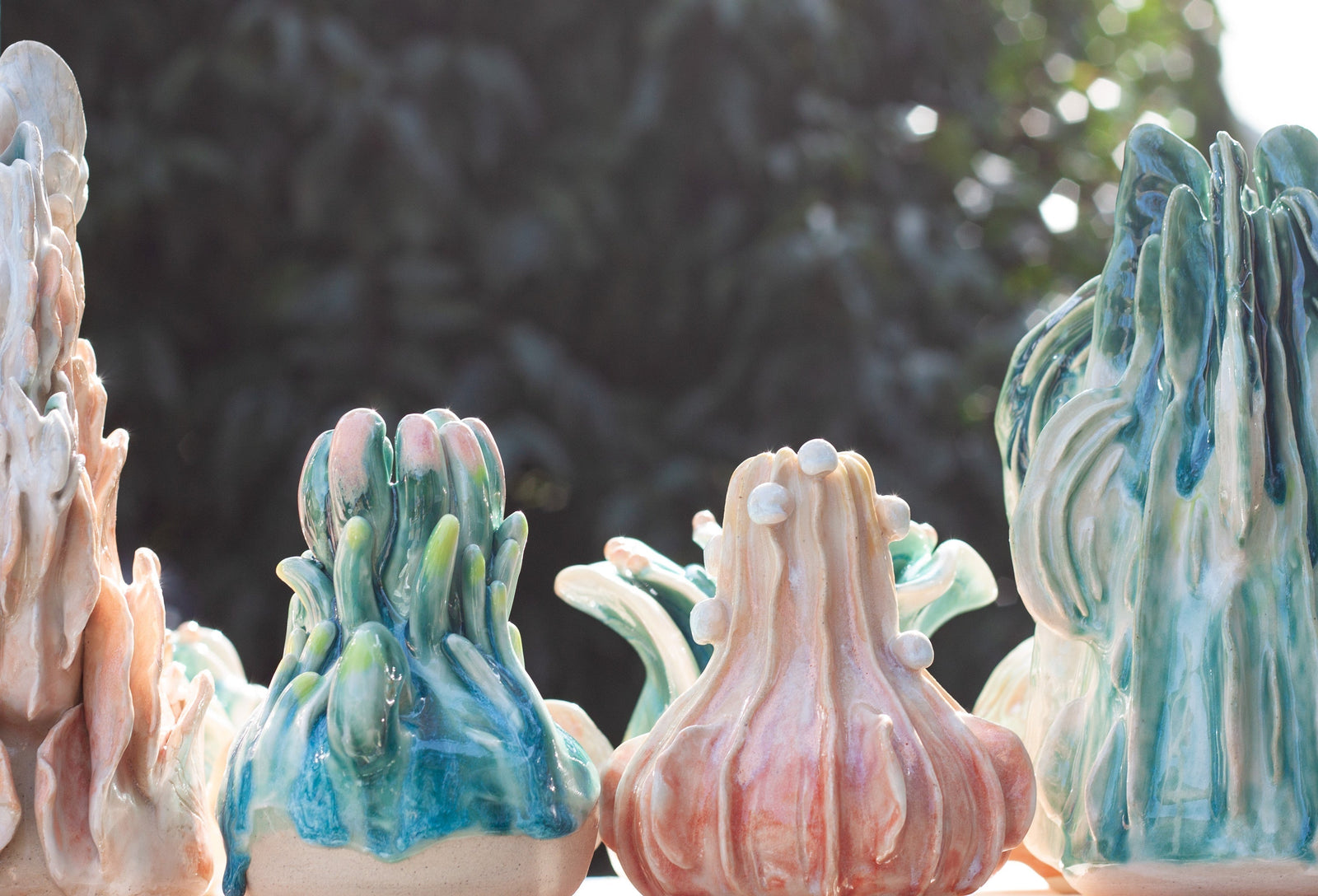 Little Vases, an exploration of form and texture.