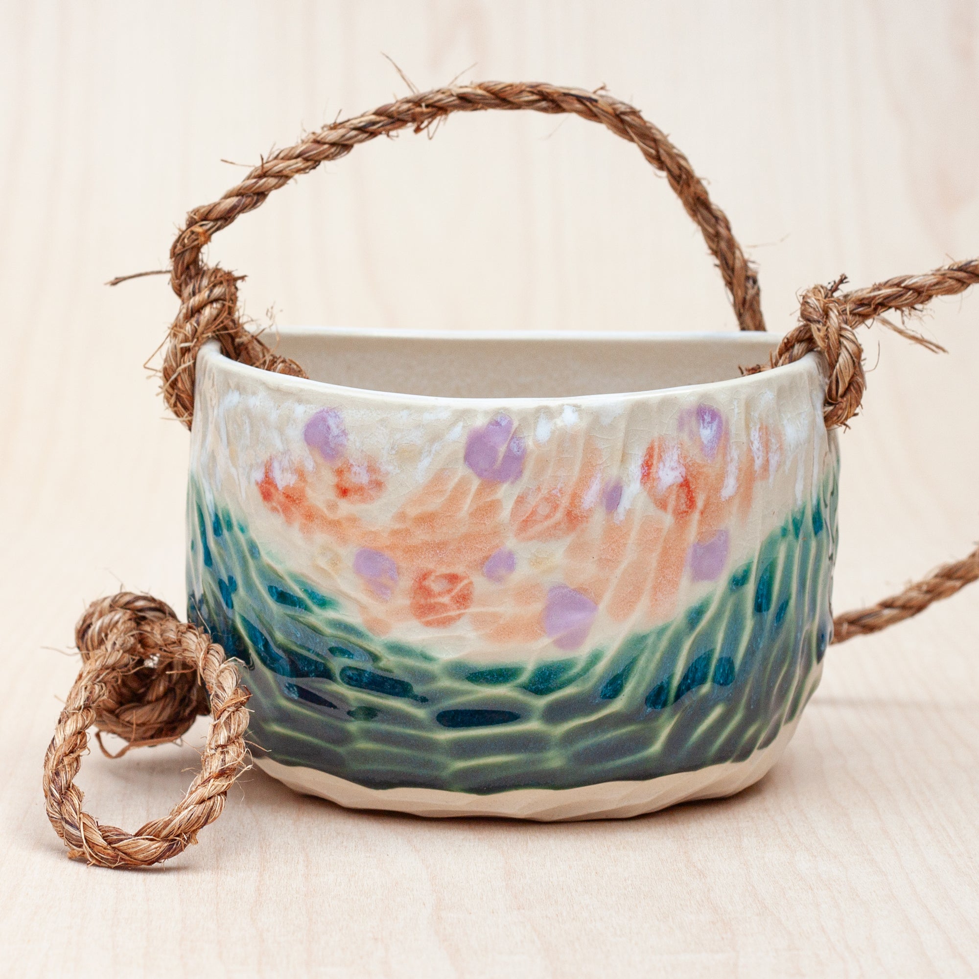 Canyon Hanging Planter in Forest Bloom