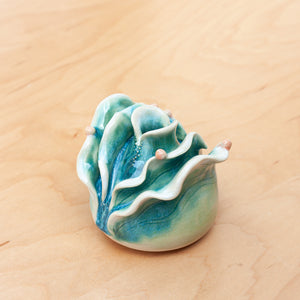 Petal Bud Vase in Coral