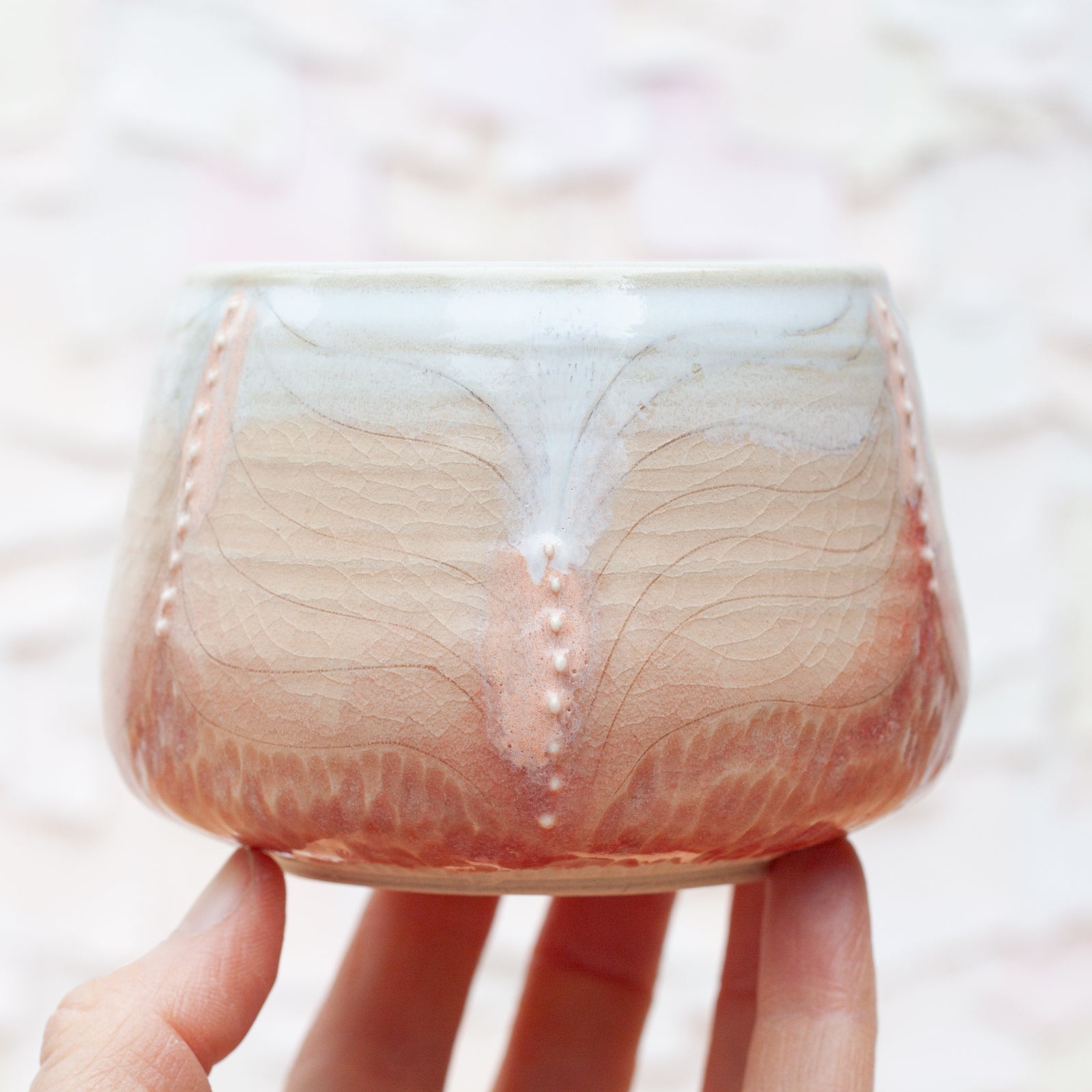 Flow Etched Tumbler in Sunset