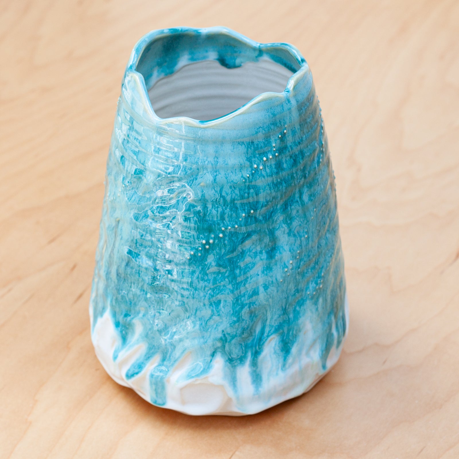 Glacial Flow Geode Vase