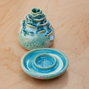 Incense Holder in Succulent