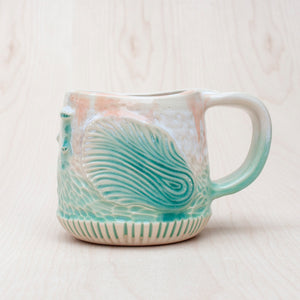 Intertidal Mug In Aqua Cloud