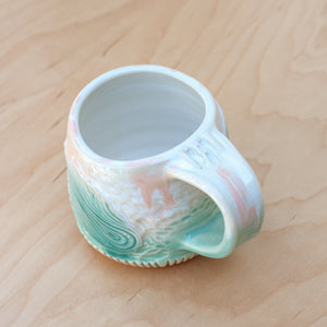 Intertidal Mug In Aqua Cloud