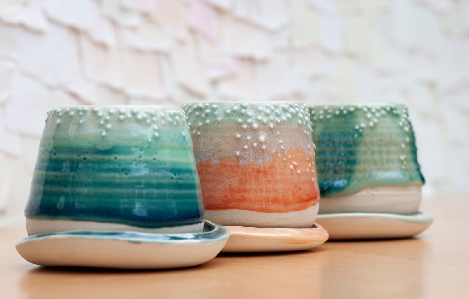 Barnacle Mini Planter in Forest Mist
