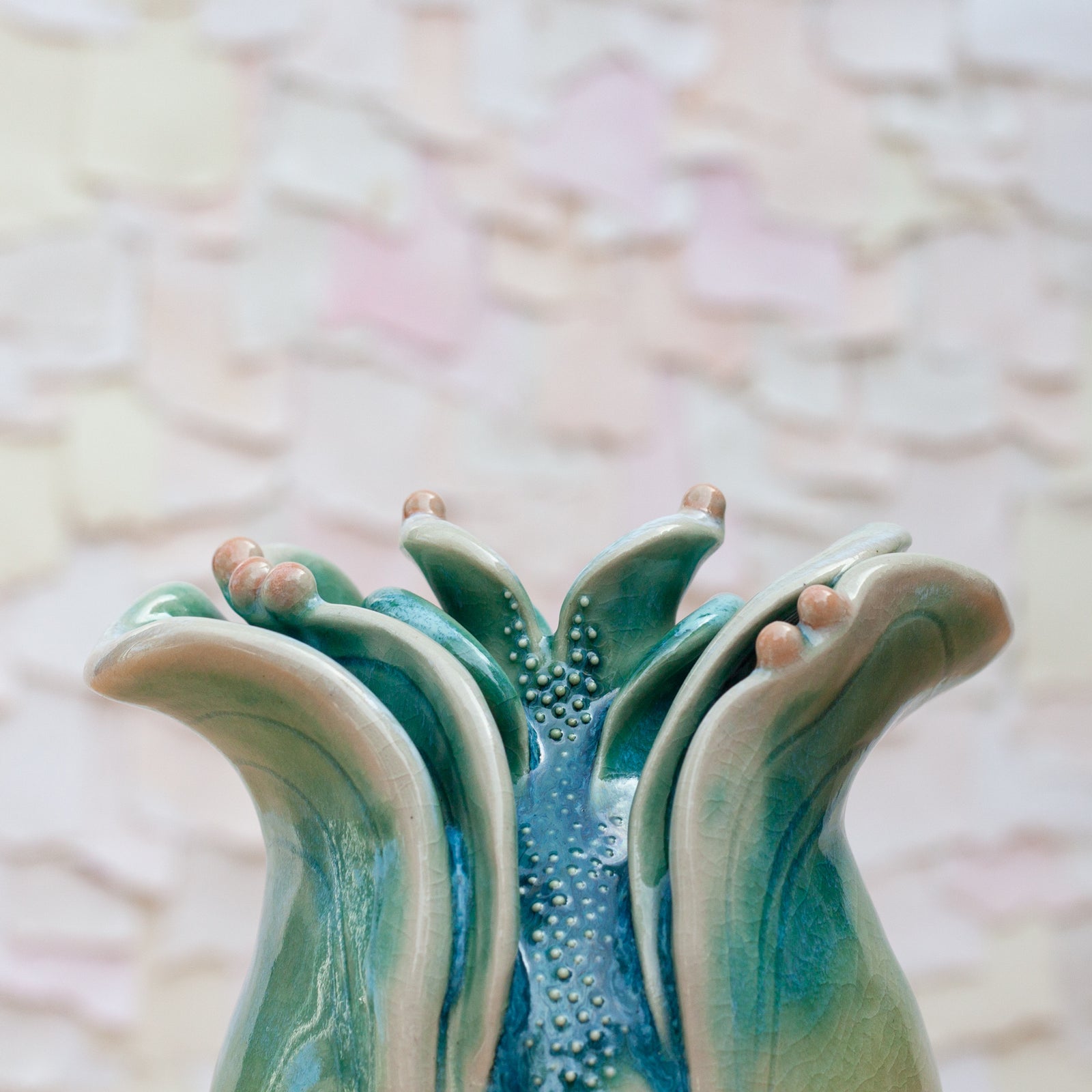 Petal Bud Vase in Coral 02