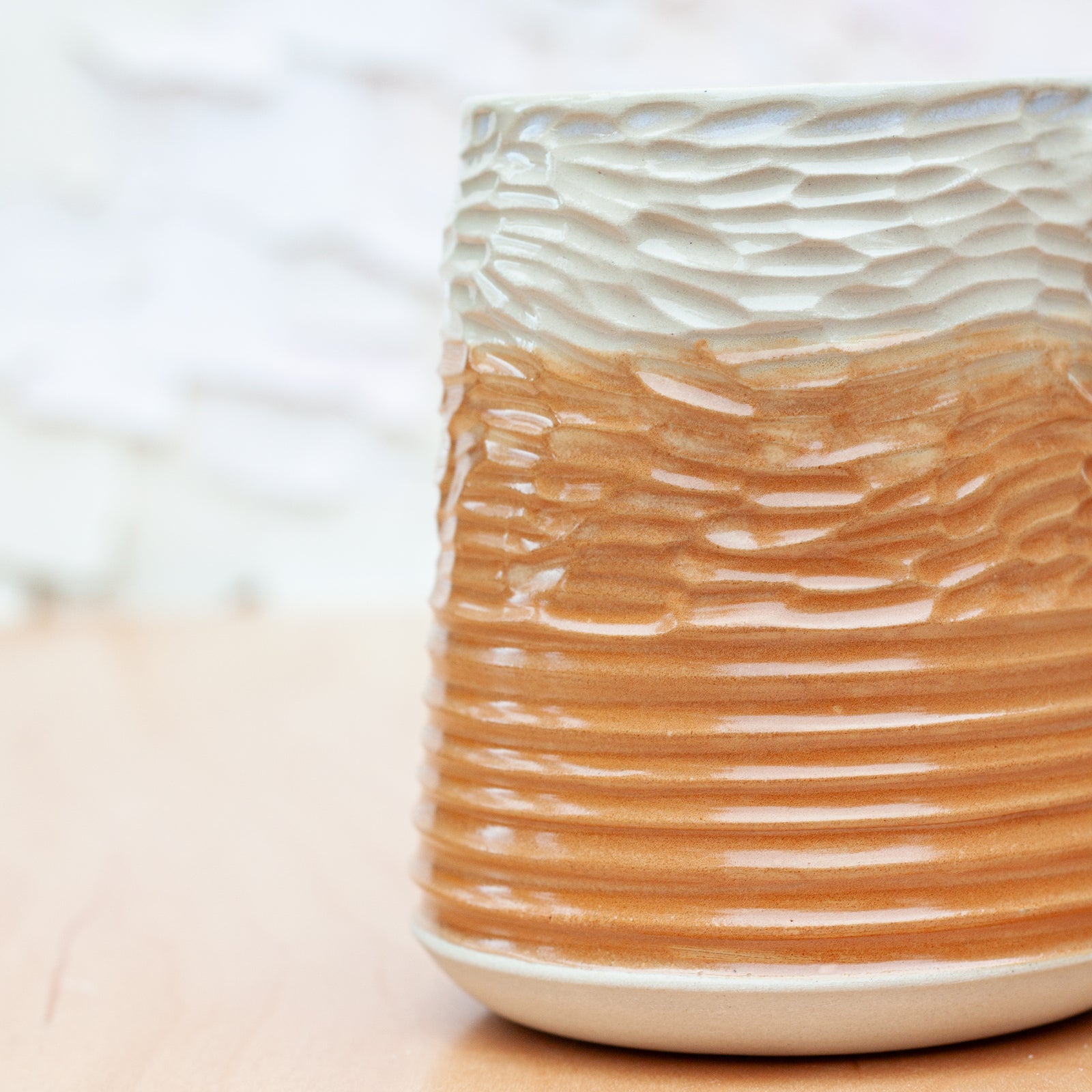 Saturn Carved Stein in Sandstone