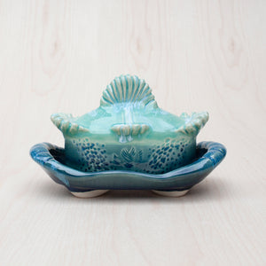 Little Butter Dish in Mermaid