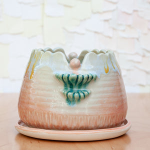 Scallop Planter in Solar Ray